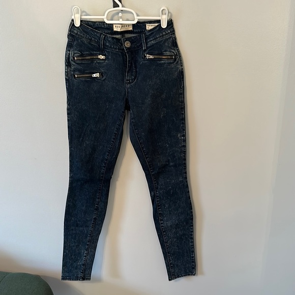 Blue acid wash jeans. Size 3. High wasted skinny jeans - Picture 1 of 5